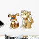 Dog and Puppy Wall Decal