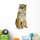 tigre assis Wall Decal