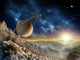 Saturn Moon Wall Decal