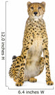 adult cheetah sitting Wall Decal