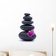 Black Zen Stones Pyramid Wall Decal