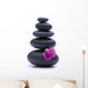 Black Zen Stones Pyramid Wall Decal