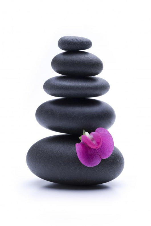 Black Zen Stones Pyramid Wall Decal