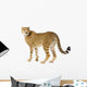 Cheetah standing adult Wall Decal
