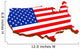 Usa Flag Map Wall Decal