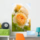 yellow romantic roses in garden Wall Mural