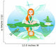 Lily Pond Fairy Wall Decal