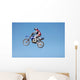 dirt bike jumping in the air Wall Mural