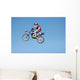 dirt bike jumping in the air Wall Mural