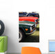 Details of Vintage British Cars Wall Mural