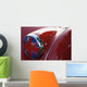 Detail of Flag Headlight Cover on Vintage British Wall Mural