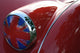 Detail of Flag Headlight Cover on Vintage British Wall Mural