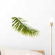 Green palm leaf isolated on white background Wall Decal