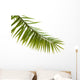 Green palm leaf isolated on white background Wall Decal