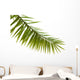 Green palm leaf isolated on white background Wall Decal