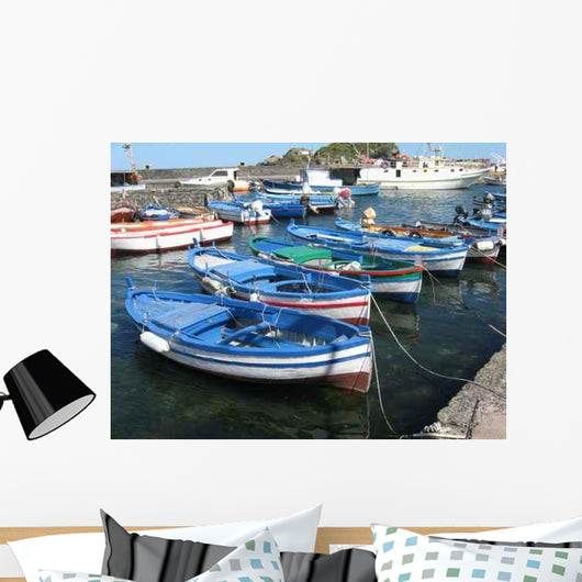 Sicilian Boats Wall Decal