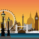 London Cityscape Wall Mural