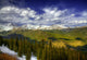 Rocky Mountain Snow Scene Wall Mural