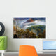 Fog between Mountain Peaks Wall Decal