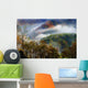 Fog between Mountain Peaks Wall Decal