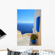 stairs down the blue Wall Mural