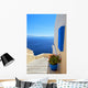 stairs down the blue Wall Mural