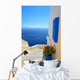 stairs down the blue Wall Mural