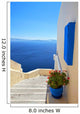 stairs down the blue Wall Mural