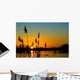 Sunset over Wetland Wall Decal