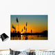 Sunset over Wetland Wall Decal