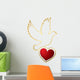 Pigeon With Heart Wall Decal