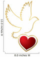 Pigeon With Heart Wall Decal