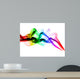 Gradient Colored Fume Abstract Shapes Wall Mural