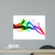 Gradient Colored Fume Abstract Shapes Wall Mural