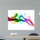 Gradient Colored Fume Abstract Shapes Wall Mural