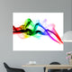 Gradient Colored Fume Abstract Shapes Wall Mural