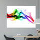 Gradient Colored Fume Abstract Shapes Wall Mural