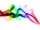 Gradient Colored Fume Abstract Shapes Wall Mural
