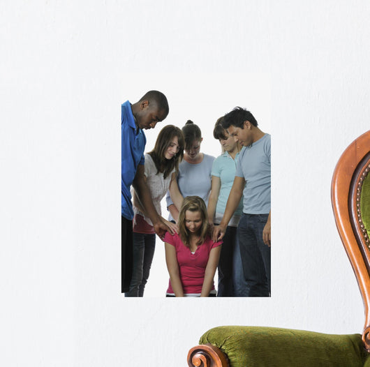 Diverse Group Young Adult Wall Decal