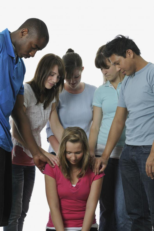 A Diverse Group Of Young Adult Christians Praying Wall Decal