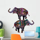 Circus Elephants Wall Decal