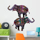 Circus Elephants Wall Decal