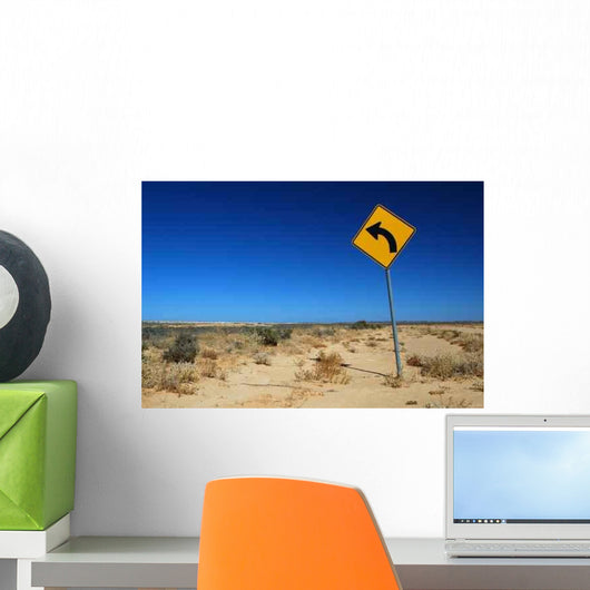 Traffic Sign Rural Road Wall Decal Design 2