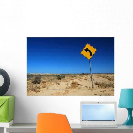 Traffic Sign Rural Road Wall Decal Design 2