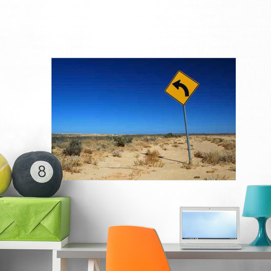 Traffic Sign Rural Road Wall Decal Design 2