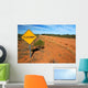 Traffic Sign Rural Road Wall Decal Design 1