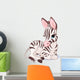 Cute Zebra Foal Wall Decal