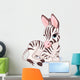 Cute Zebra Foal Wall Decal
