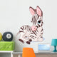 Cute Zebra Foal Wall Decal