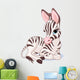Cute Zebra Foal Wall Decal